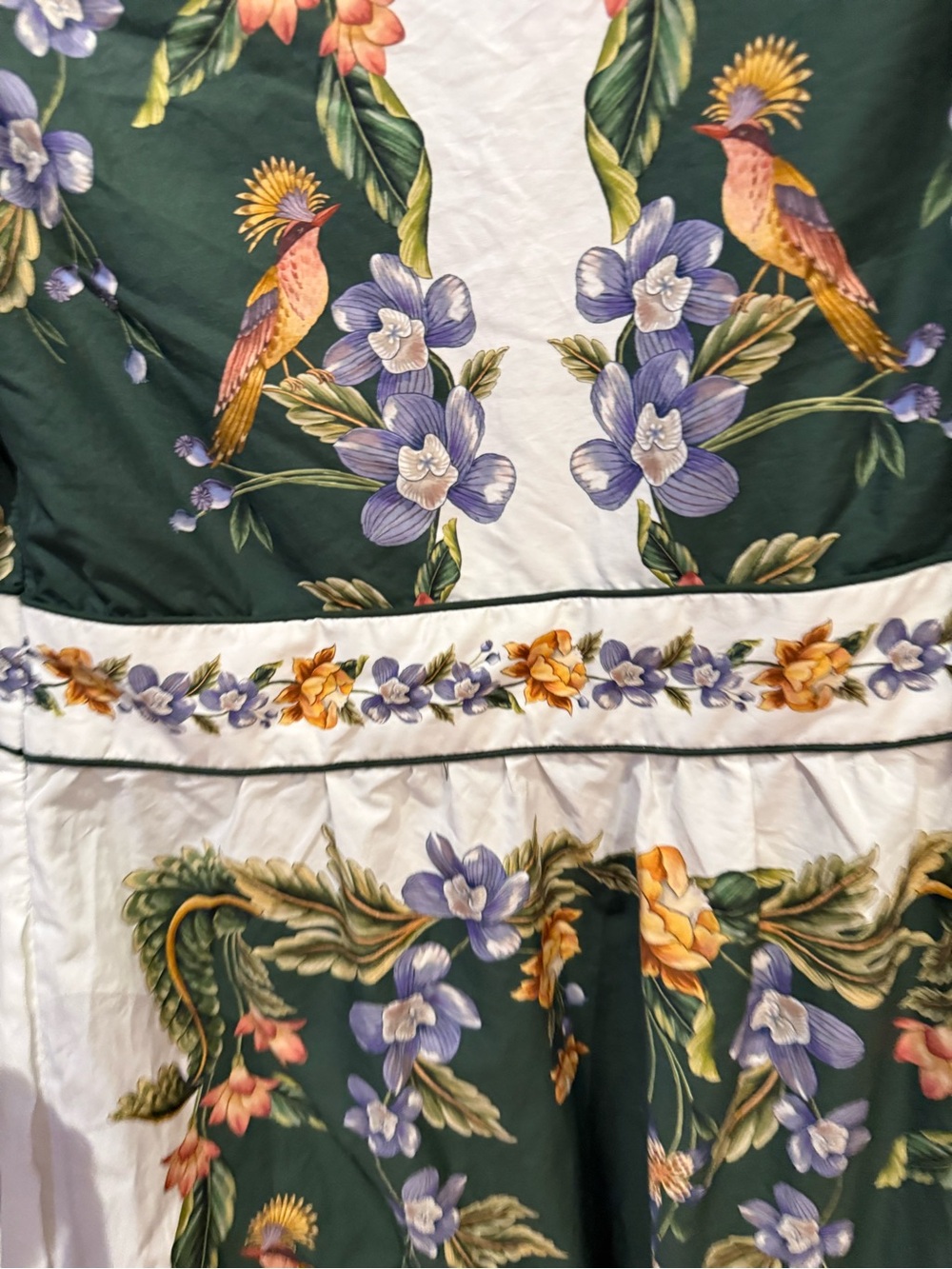 Farm Rio Nature green long sleeve floral Maxi dress - Picture 11 of 11